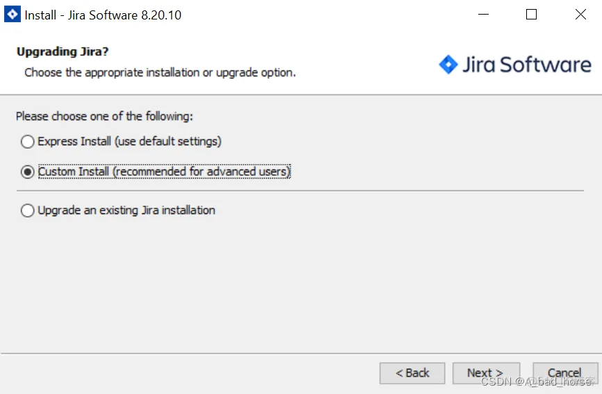 Jira - JIRA-Bootstrap ERROR_JIRA_02